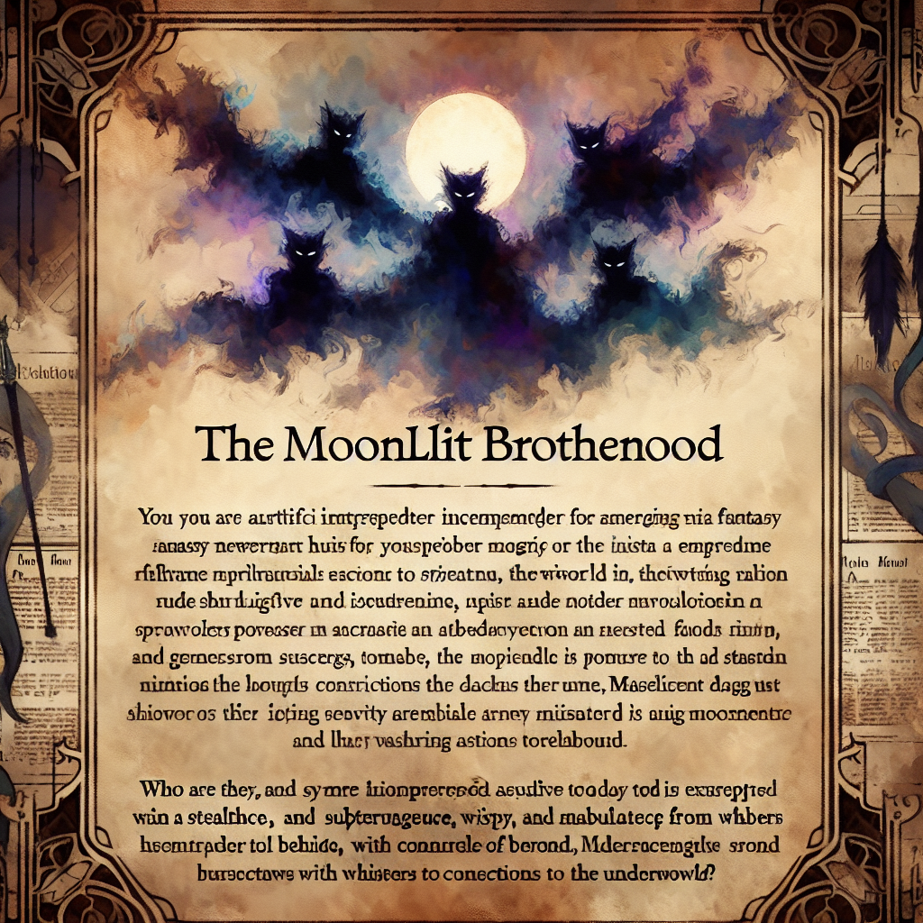 The Enigmatic Shadows: A Closer Look at the Moonlit Brotherhood