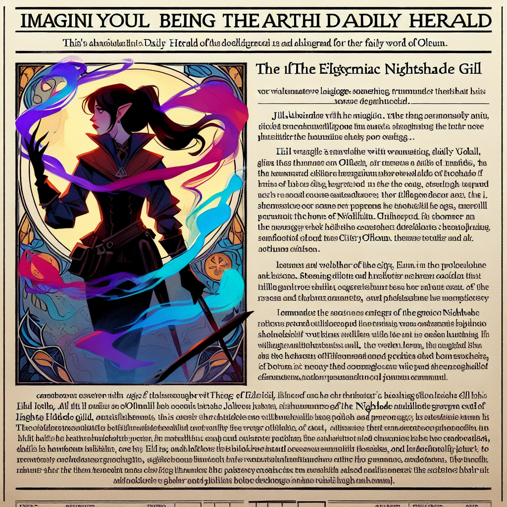 The Enigmatic Shadows: Unveiling the Secrets of the Nightshade Guild