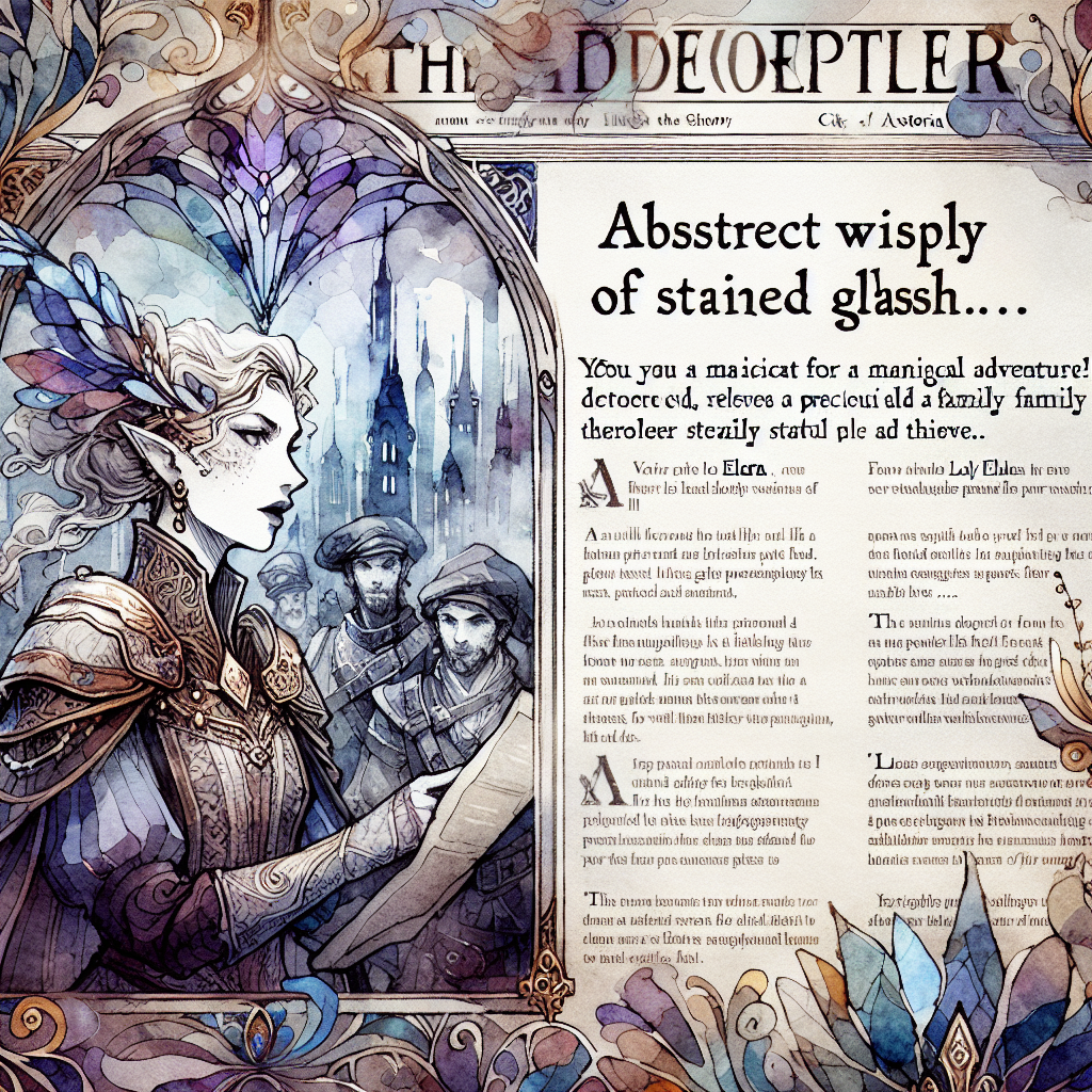 The Mysterious Request from Lady Elara