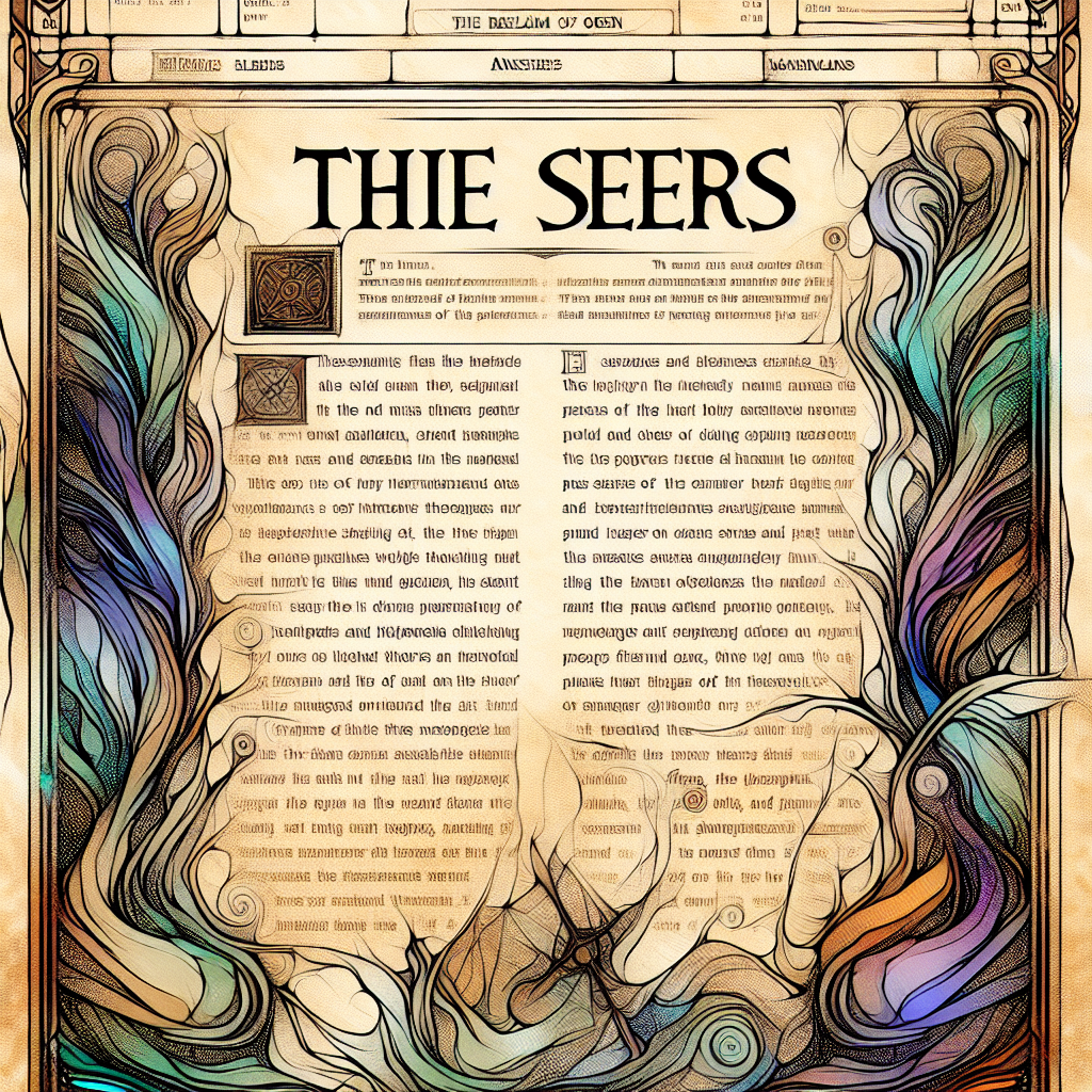 The Enigmatic Seers of the Northeastern Marsh: Keepers of Ancient Wisdom