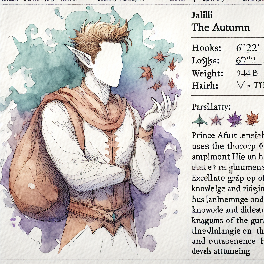 Prince Afuut Nesishal: The Autumn of Maplemont