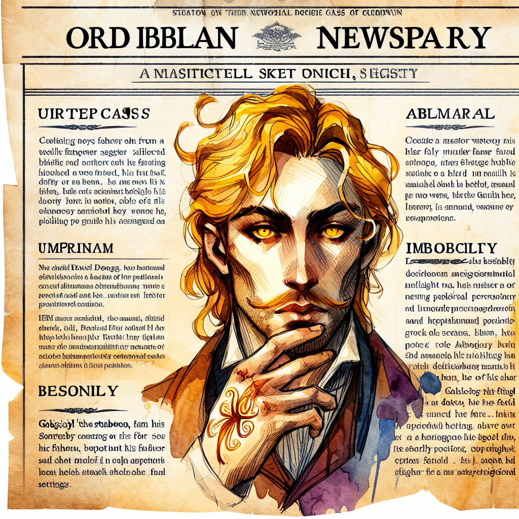 The Enigmatic Prince: Gakisyll Dorbugg, the Stubborn