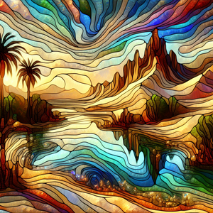 Mystical Oasis of Emberglow