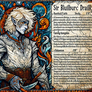 The Enigmatic Sir Bluilburc: A Portrait of a Chaotic Soul