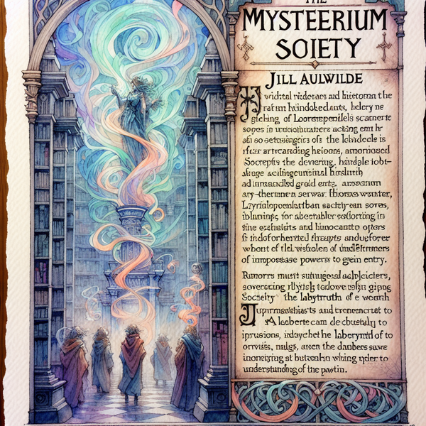 The Mysterium Society: Keepers of Ancient Knowledge
